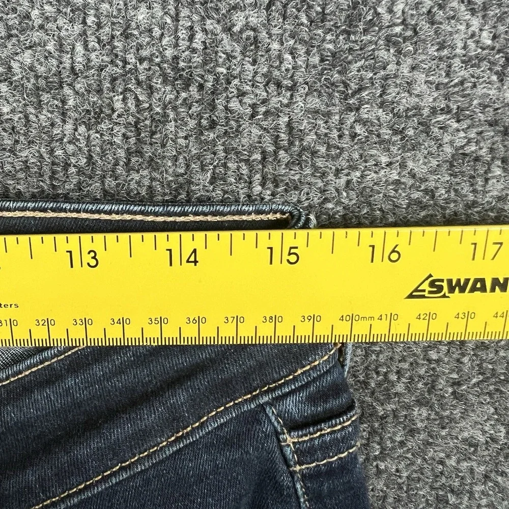 Levi's 711 Skinny Jeans‎ Women W30 L31 Dark Wash Stretch Blue Repaired Read